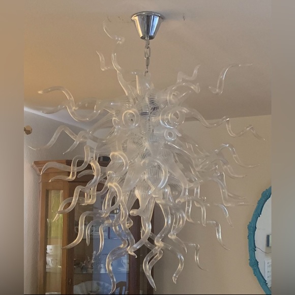Handblown glass chihuly style chandelier - Picture 1 of 1